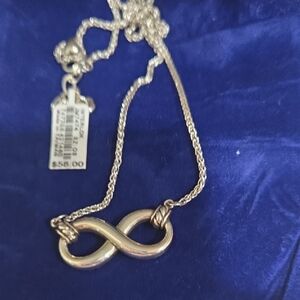 Brighton Silver-Tone Infinity Pendant Necklace